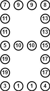 Схема подключения 20 светодиодов к ИМС К155ИД9