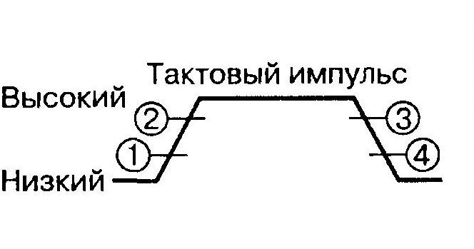Временная диаграмма тактового импульса