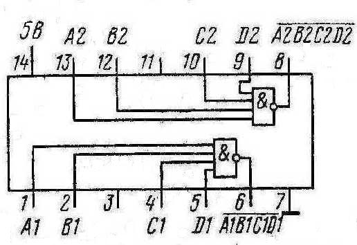 Микросхемы К155ЛА1, КМ155ЛА1 (7420)